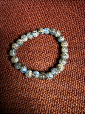 Women's Unbranded Beaded Bracelet One Size Blue Grey